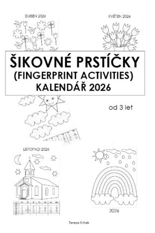 KALENDÁŘ 2026 (A4) Šikovné prstíčky + Omalovánky zdarma PDF