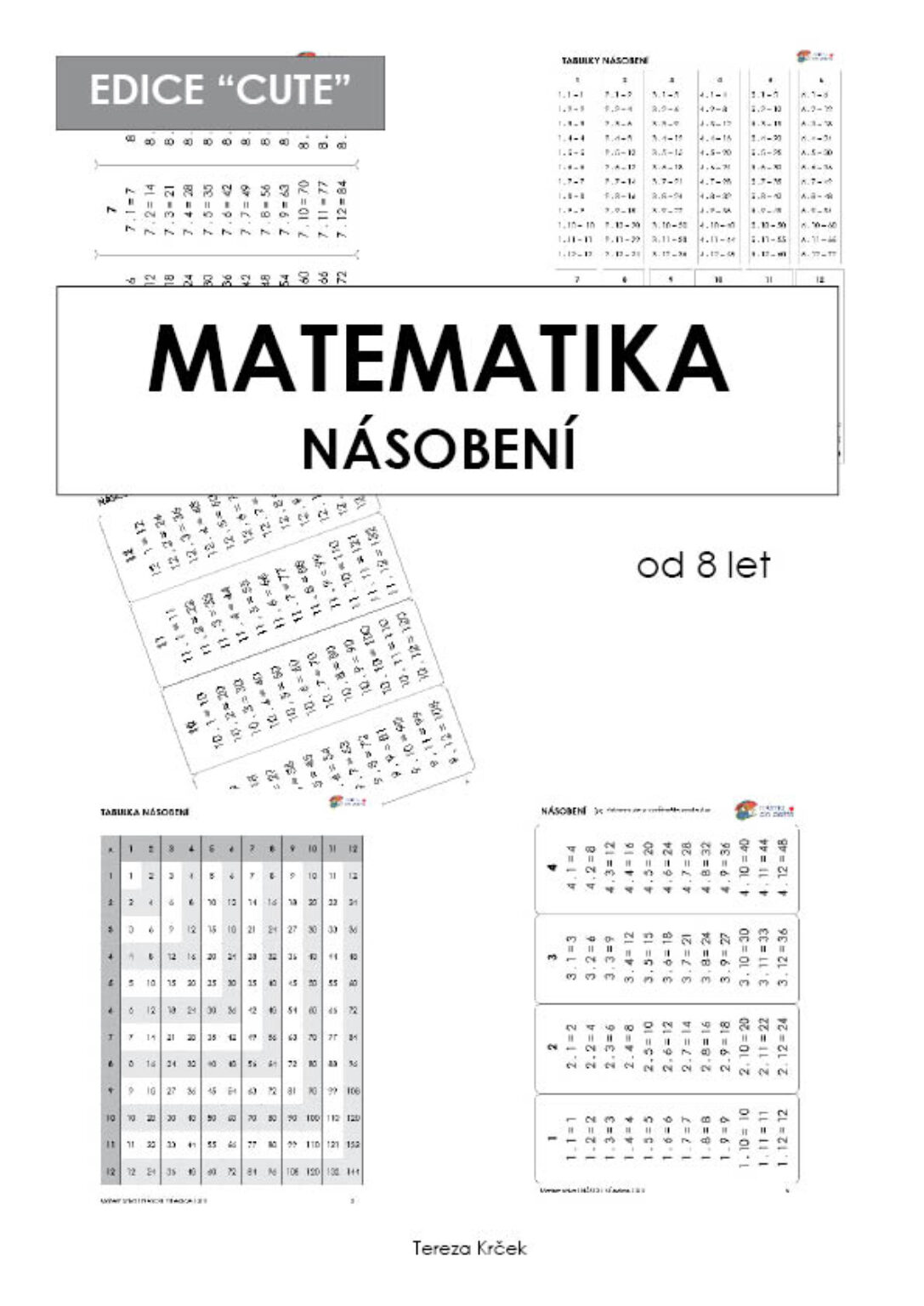 Pracovní listy Matematika násobení jednociferným číslem - 2. a 3. třída (edice CUTE) PDF